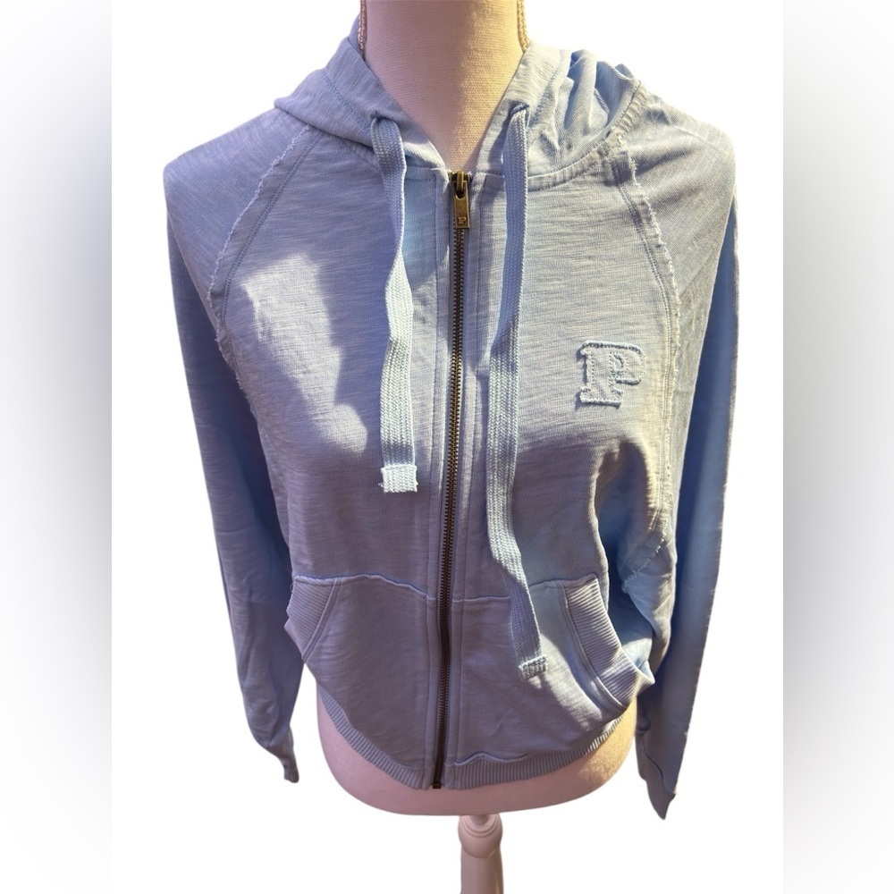 New Victoria's Secret VS PINK Slub Hoodie SMALL in Blue New with tags cozy comfy